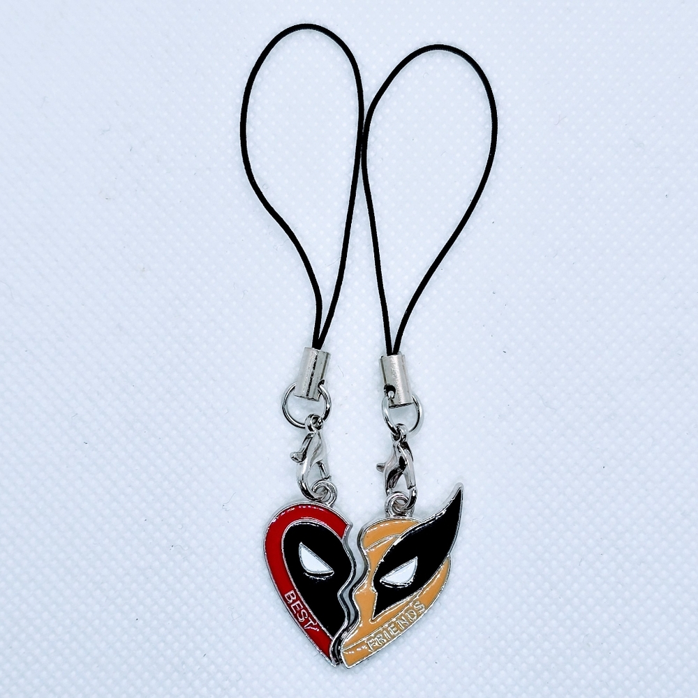 Deadpool & Wolverine Best‎ Friends Phone Charm / Keychain! Marvel's Deadp…